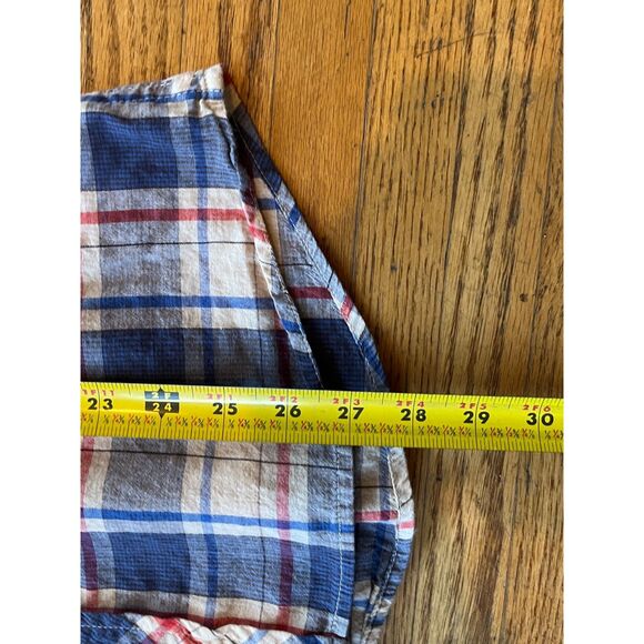 Salt Valley Western Blue Red Plaid Pearl Snap Western Shirt Top Mens Size Medium - Picture 7 of 10
